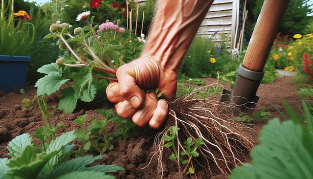 Hand Pulling and Digging Weeds